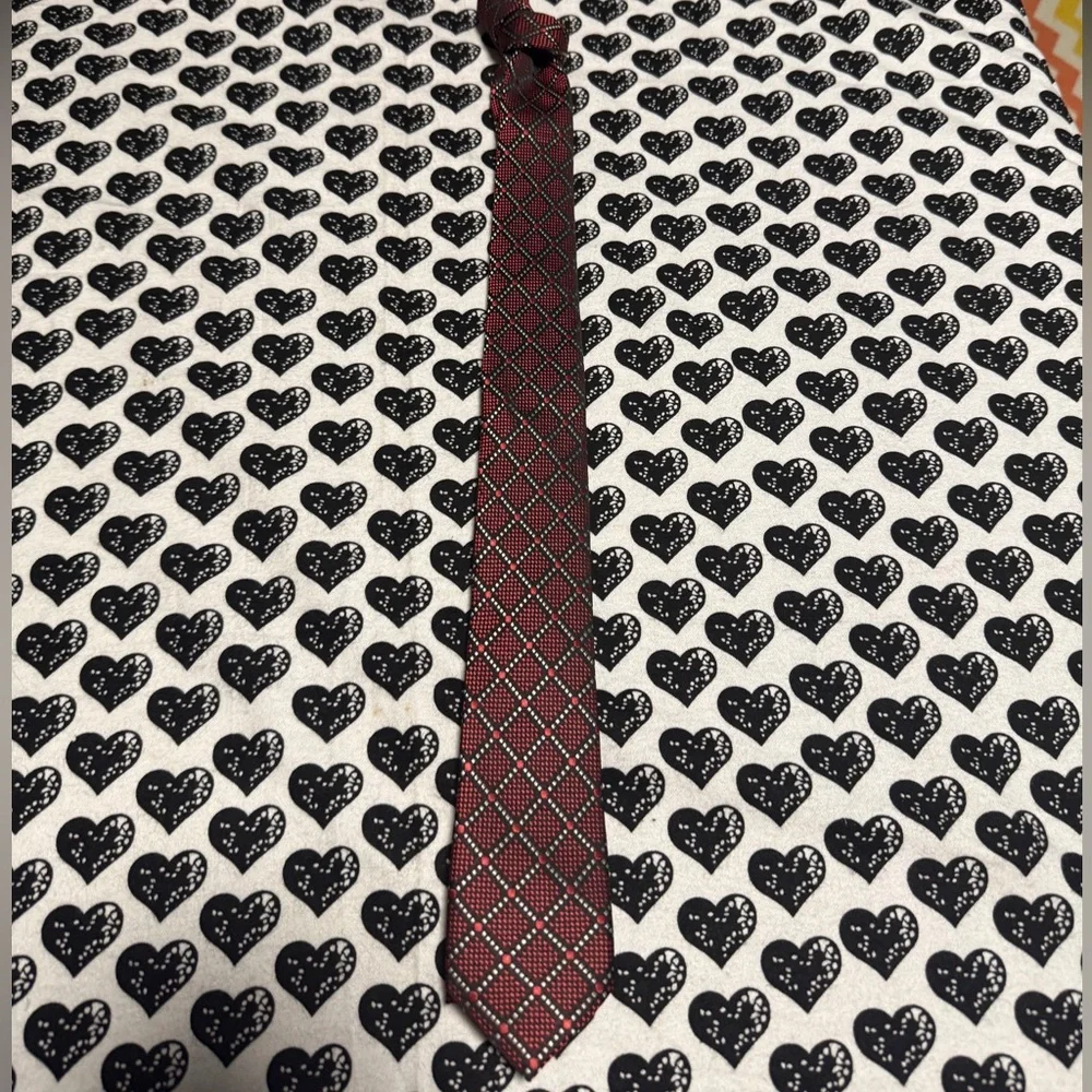Botti Cravatte Red and Black Tie in excellent condition